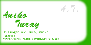 aniko turay business card